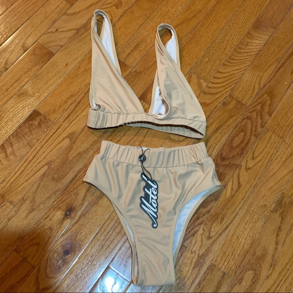 NWT Motel Rocks Beige Bikini
